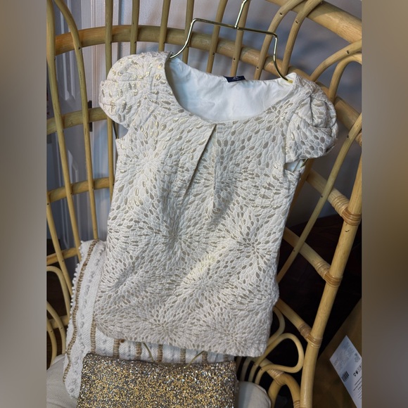 Gap Kids Cream Girls Dress Size XS (4-5) - Picture 1 of 8